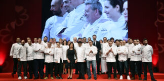 chefs en presentación evento guía michelin 2020